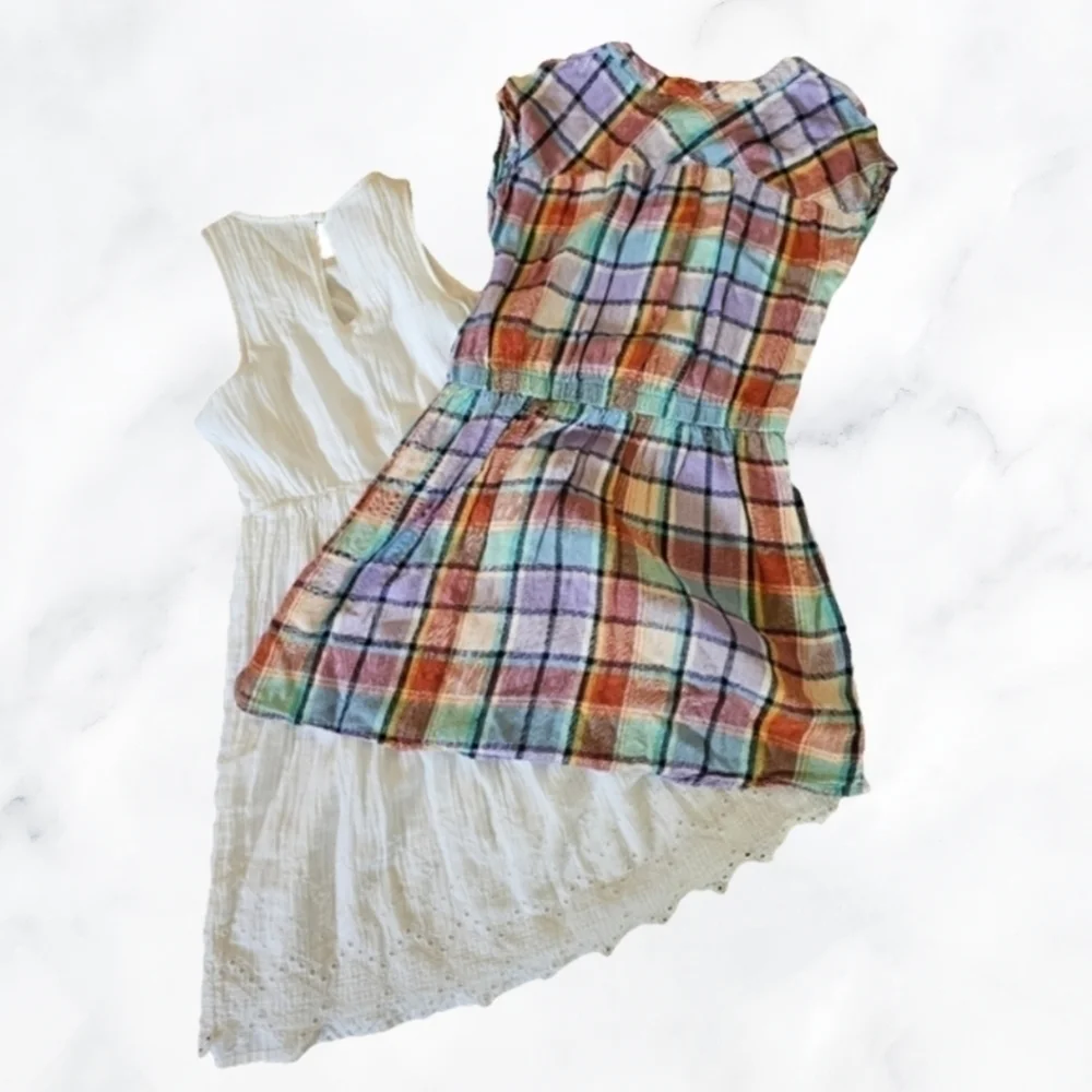6/$20 Lot Of 2 Dresses Old Navy & Cat & Jack Size 7/8 And 8